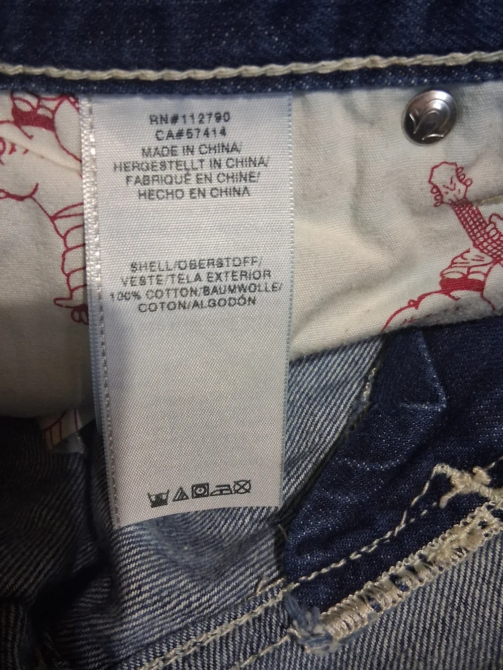 True Religion Men's Straight Jeans - Light Blue Faded Wash
